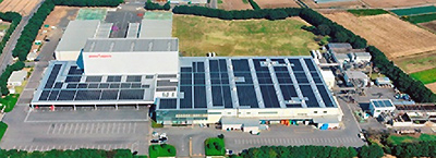 Solar energy generation at the Gunma factory
