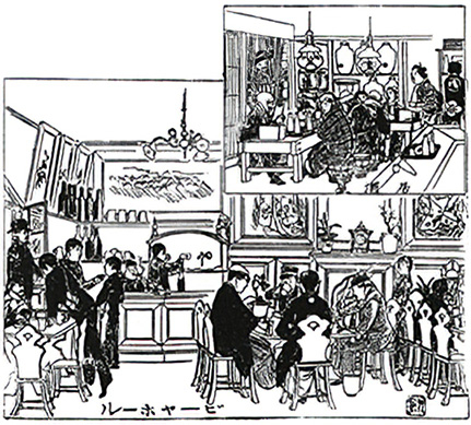 “Yebisu Beerhall” in the “Tokyo Fuzokushi” publication