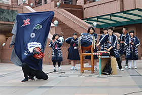 Visit to the headquarters of junior high school students in Otsuchi Town, Iwate Prefecture