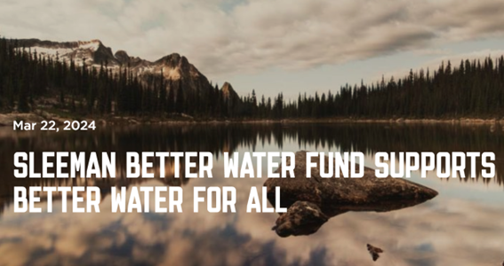 スリーマン社　カナダの水資源保全のための基金設立