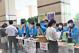 岩手県大槌町中学生本社訪問